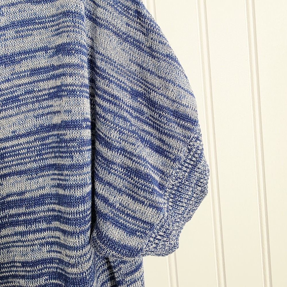 Soft Surroundings NWT Cardigan Open Sweater Blue Short Sleeve Size M - Picture 4 of 9